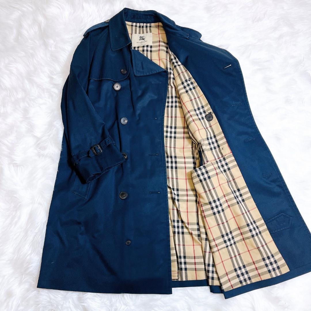 BURBERRY ロンドン ノバチェック トレンチコート NV クリーニング済み