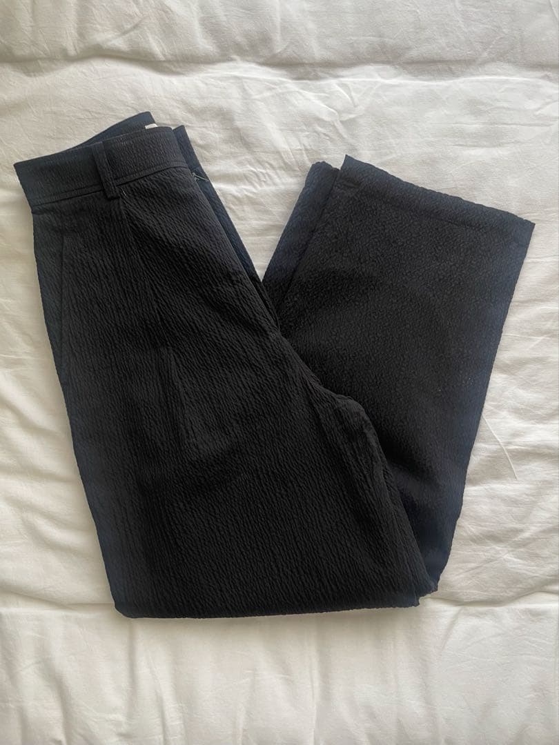 【steven alan】RIPLE COTTON TUCK TROUSERS