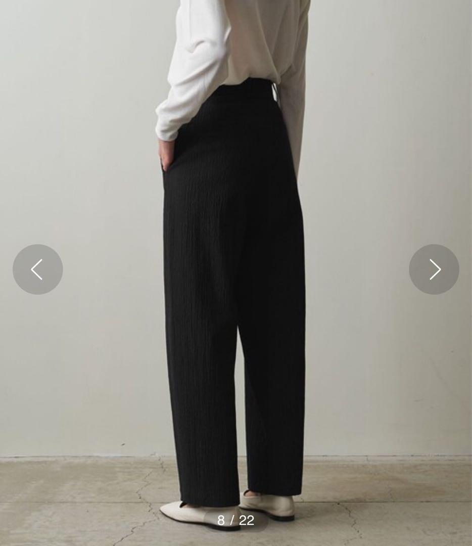 【steven alan】RIPLE COTTON TUCK TROUSERS