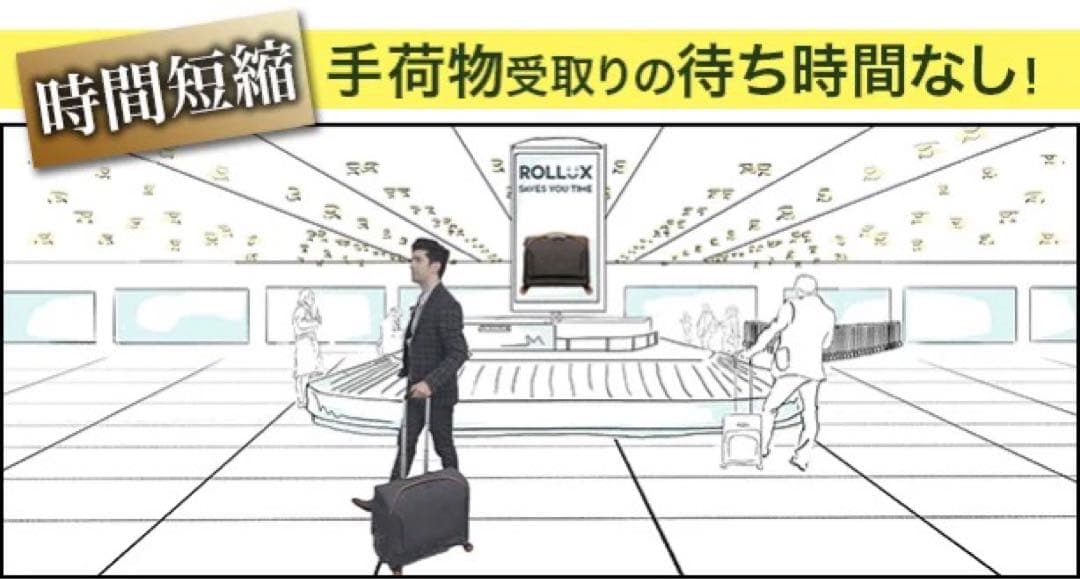 スーツケースのジレンマが解決Rolluxでもうサイズ選びに悩みません！ 2段式