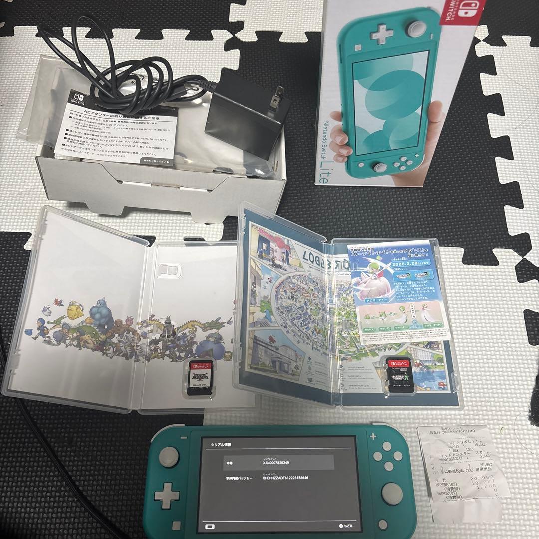 ［Switch Lite本体］［ポケモンZA・ドラクエモンスターズ3］3点セット