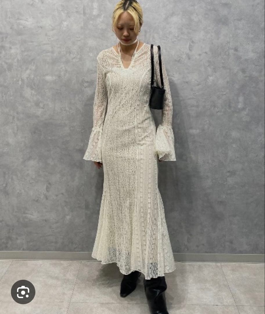 ワンピース JOSEMOON BELLSLEEVE LACE DRESS