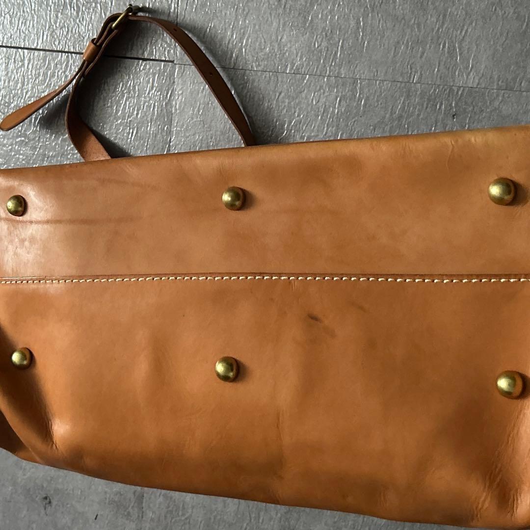 HERZヘルツ口枠2wayレザーボストンバッグ がま口本革ダレス