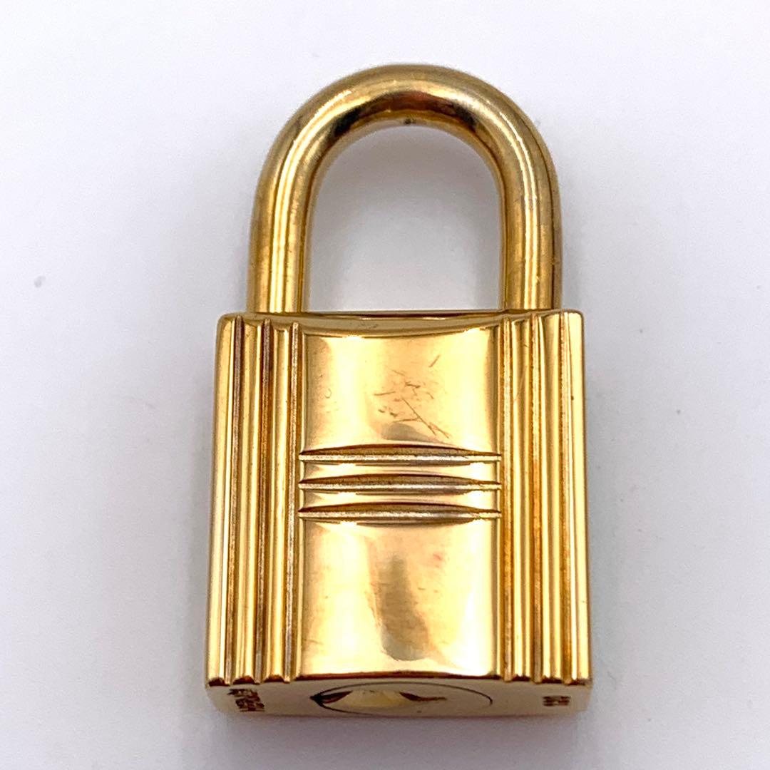 HERMES エルメス カデナ 120番 ゴールド 24Kメッキ 鍵付き 南京錠