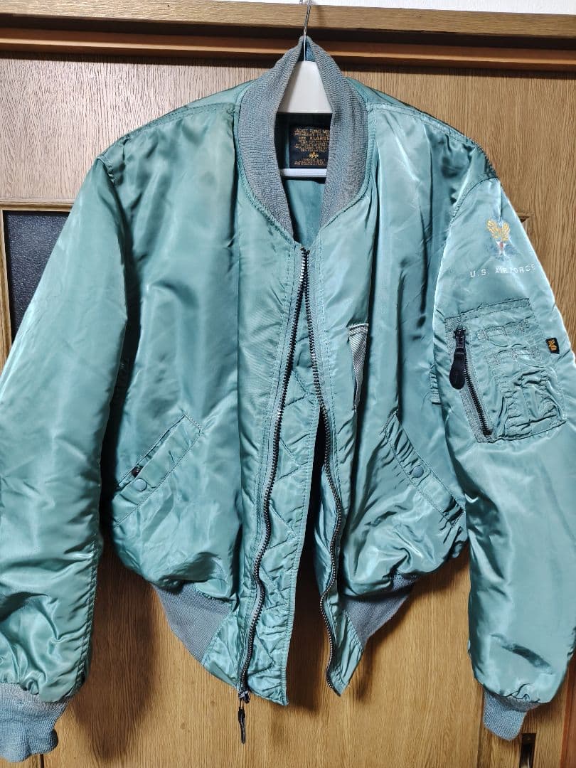 ALPHA MA-1フライトジャケット XL ミントグリーン