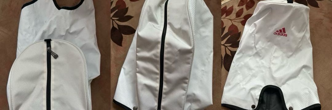 ADIDAS キャディバッグ ホワイト/レッド