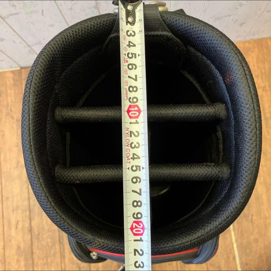 テーラーメイド TaylorMade ゴルフバッグ 黒/赤 キャディバッグ 収納
