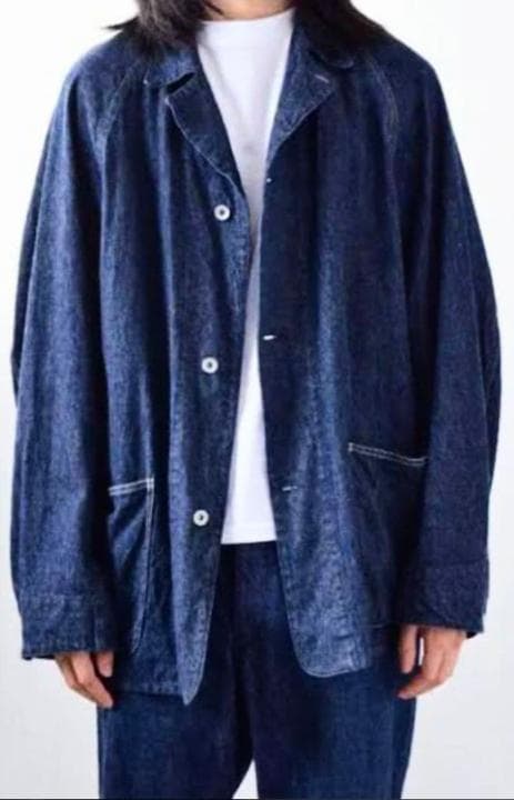 ほぼ新品 comoli デニムワークジャケット インディゴ 2