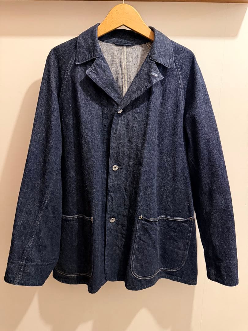 ほぼ新品 comoli デニムワークジャケット インディゴ 2