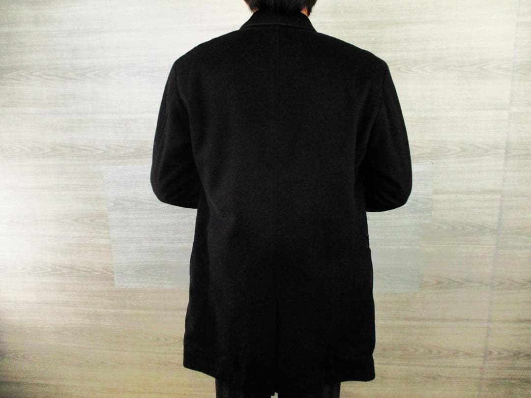 高級 HUGO BOSS ヒューゴボス＜カシミヤ混チェスターコート＞M0409m