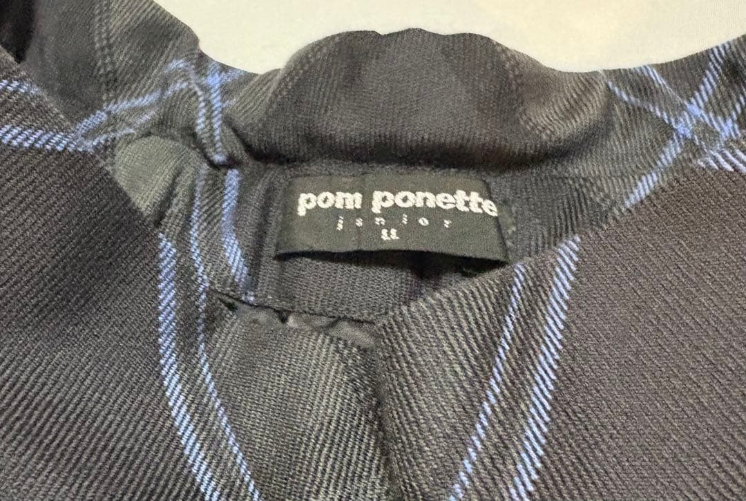 【Pom ponette junior】フォーマルスーツ、リボン付き３点セット