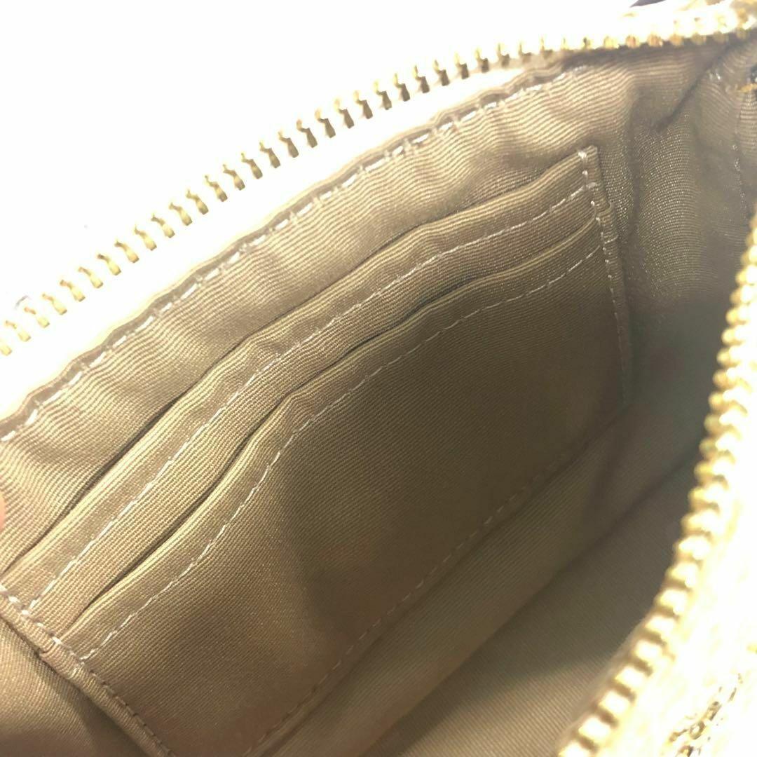 yuri様⭐直輸入⭐COACH⭐クラッチハンドバッグ ストロー ベージュ スマホ