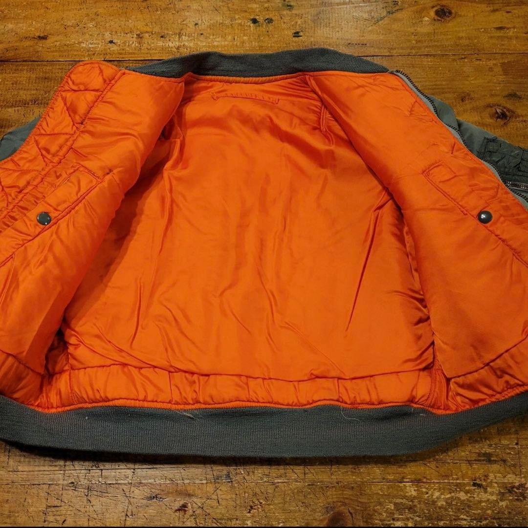 希少 60's USA製 vintage ALPHA MA-1 短丈 グリーン