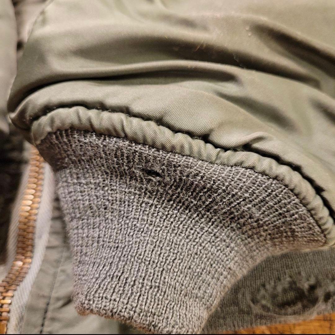 希少 60's USA製 vintage ALPHA MA-1 短丈 グリーン