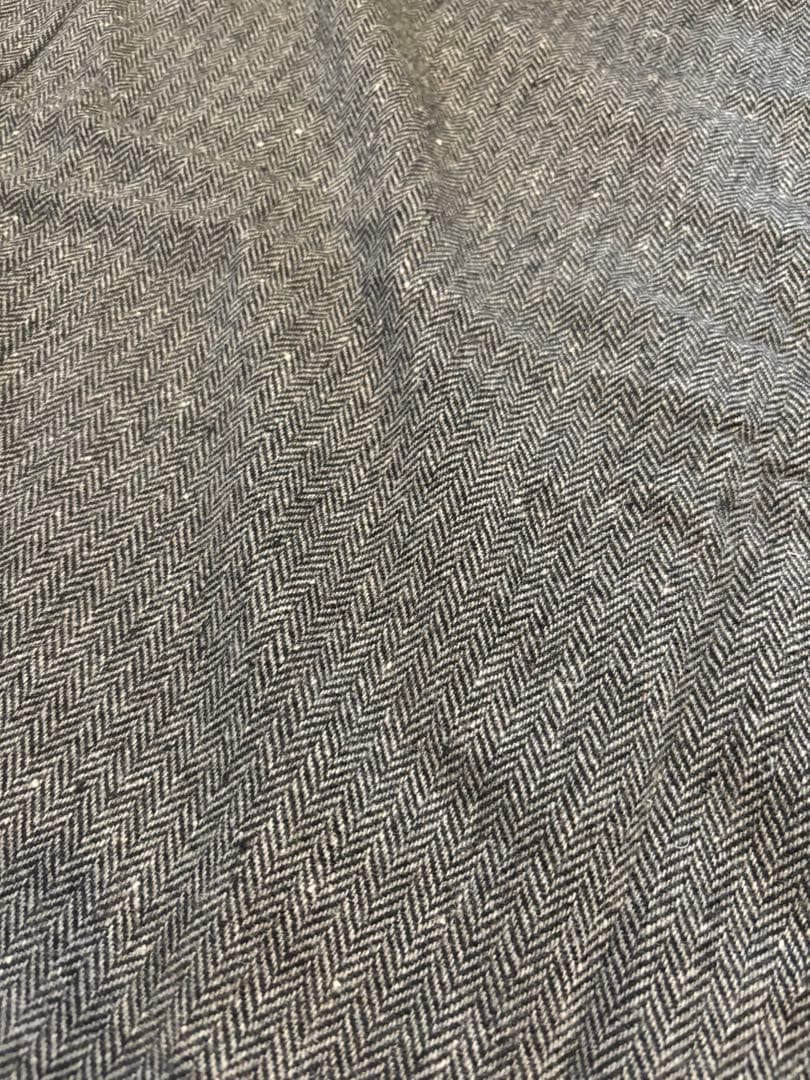 Re:CENO folk専用カバー 3人掛けソファー ブラック ヘリンボーン