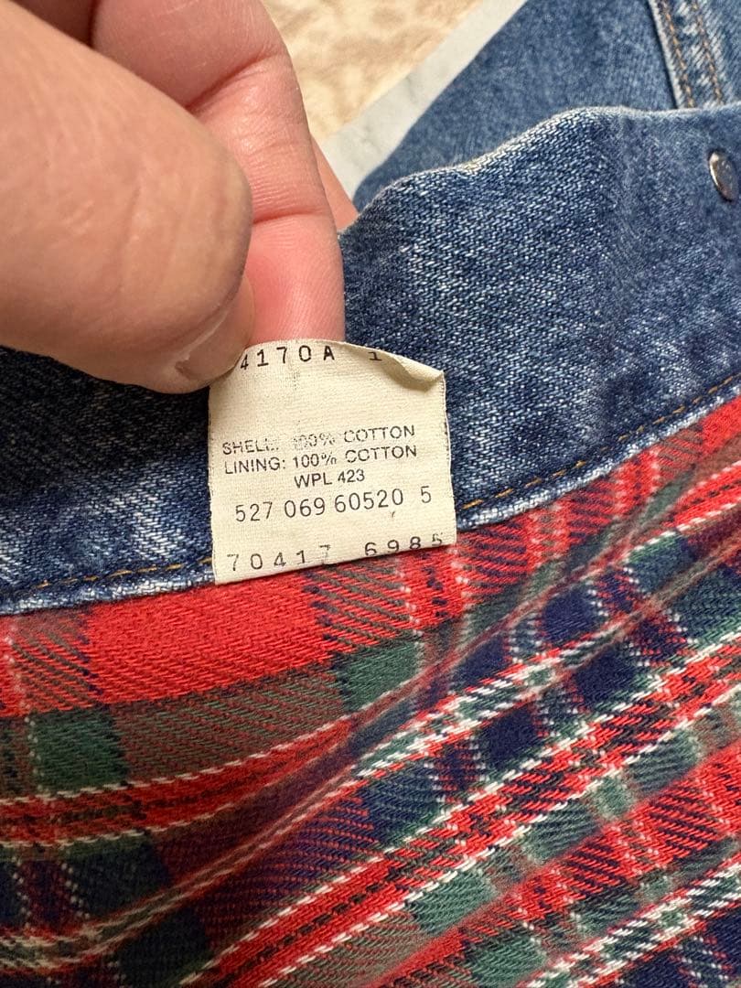 Levi's デニムジャケット L usa製 80s 70417 ネルライナー