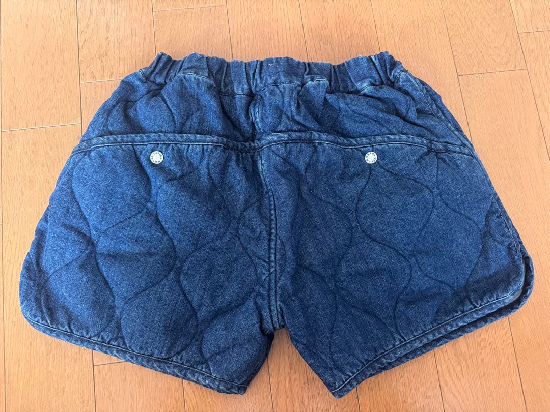 ネイタルデザイン　キルティングデニムショーツ　Sサイズ【未使用品】