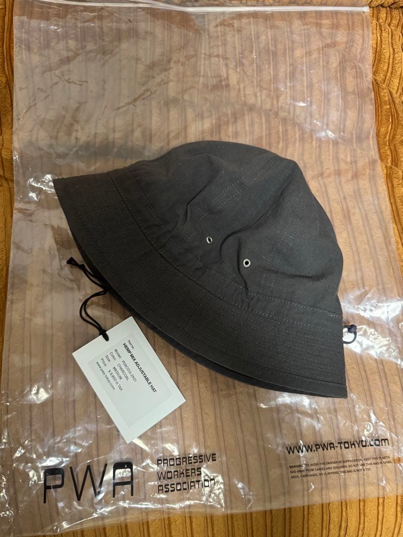 PWA HEMP MIX ADJUSTABLE HAT Mサイズ　チャコール