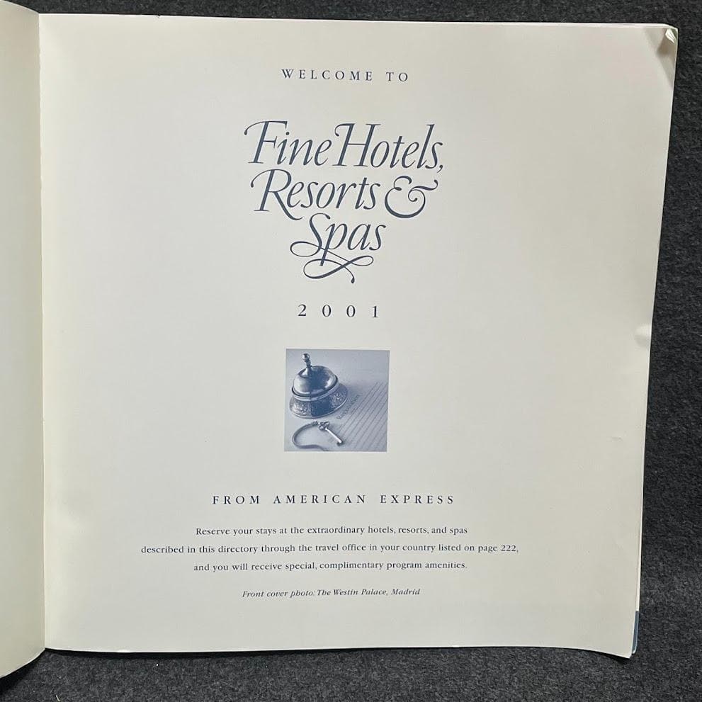 【稀少】Fine Hotels,Resorts & Spas Directory