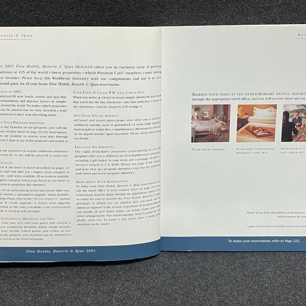 【稀少】Fine Hotels,Resorts & Spas Directory