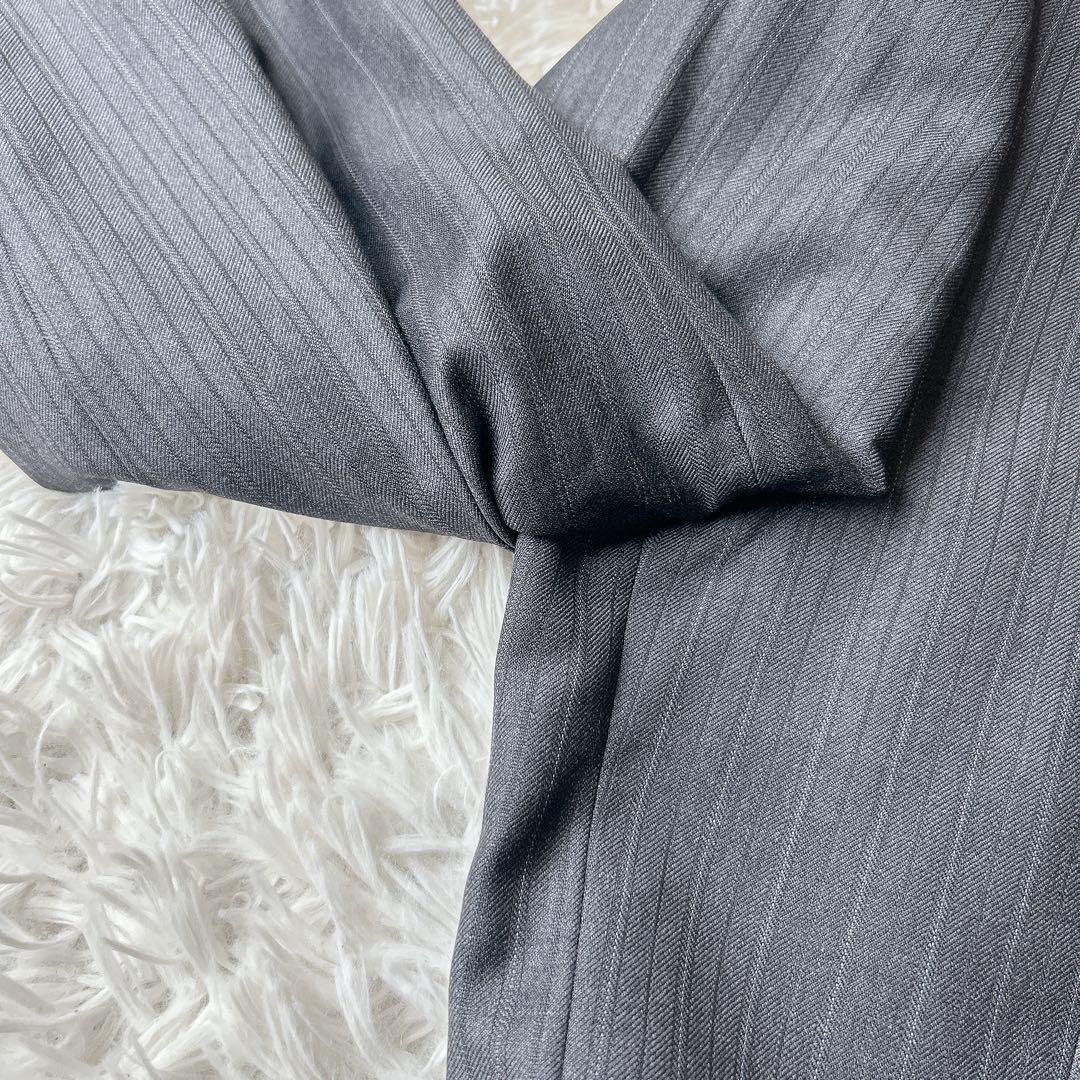 美品 ポールスミス ロロピアーナ スーツ セットアップ ストライプ 光沢 高級