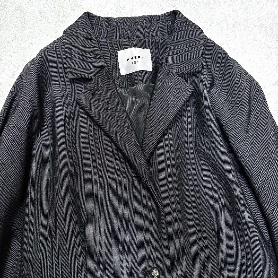 【美品】Ameri 2WAY HERRINGBONE JACKET DRESS