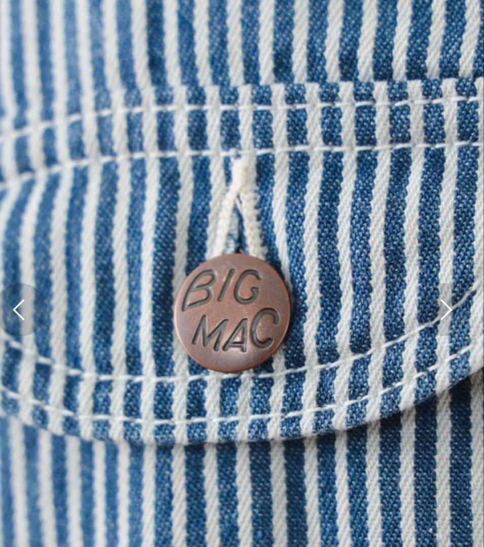 BIGMAC × BEAMS BOY 別注 ヒッコリー オーバーオール