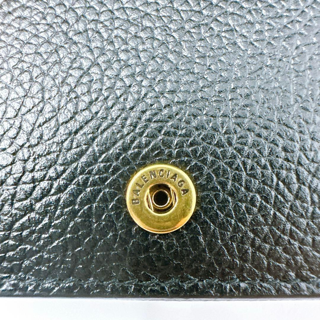 美品 BALENCIAGA バレンシアガ 財布 ミニウォレット 三つ折り財布