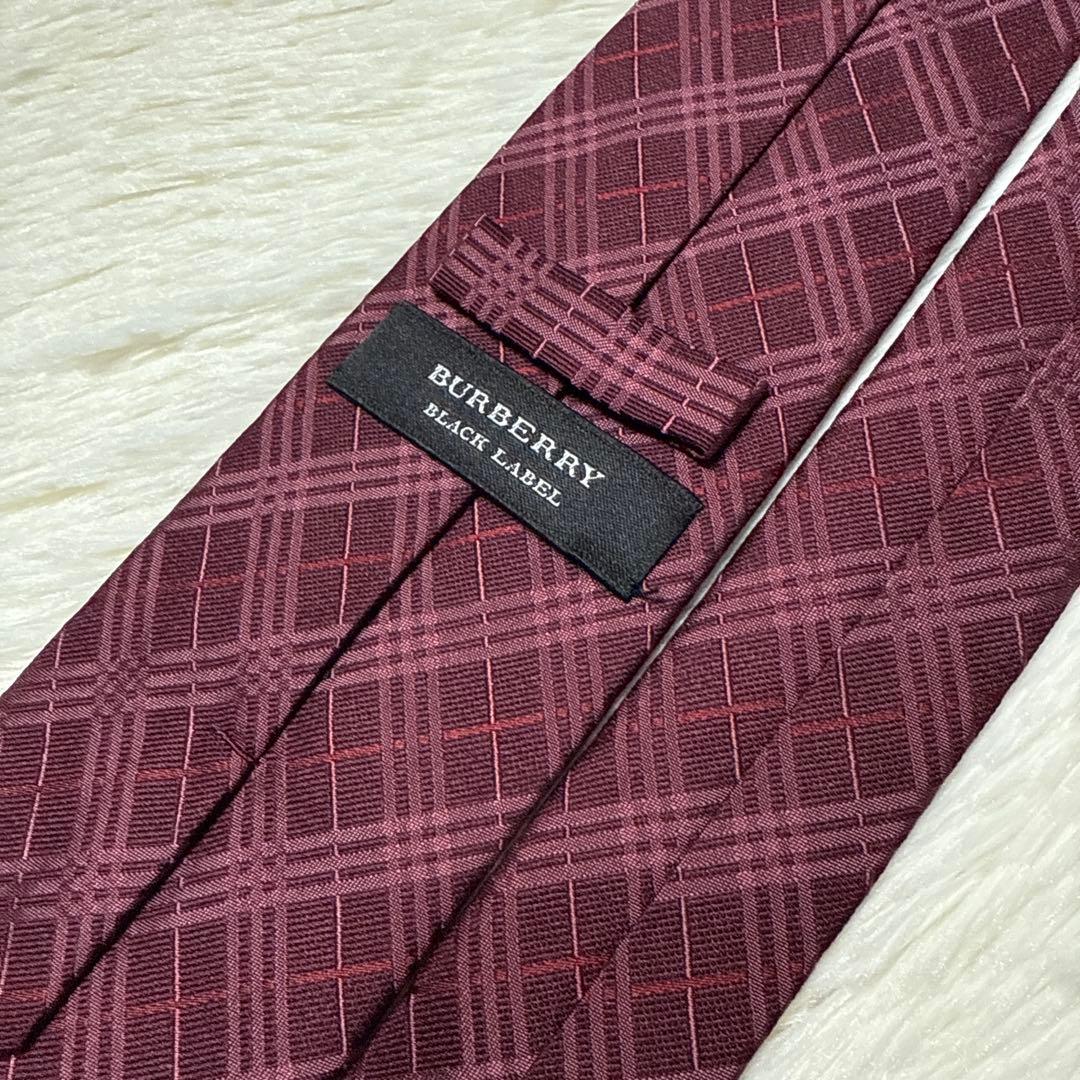 【未使用級】Burberry バーバリー　ネクタイ　高級シルク　ノバチェック