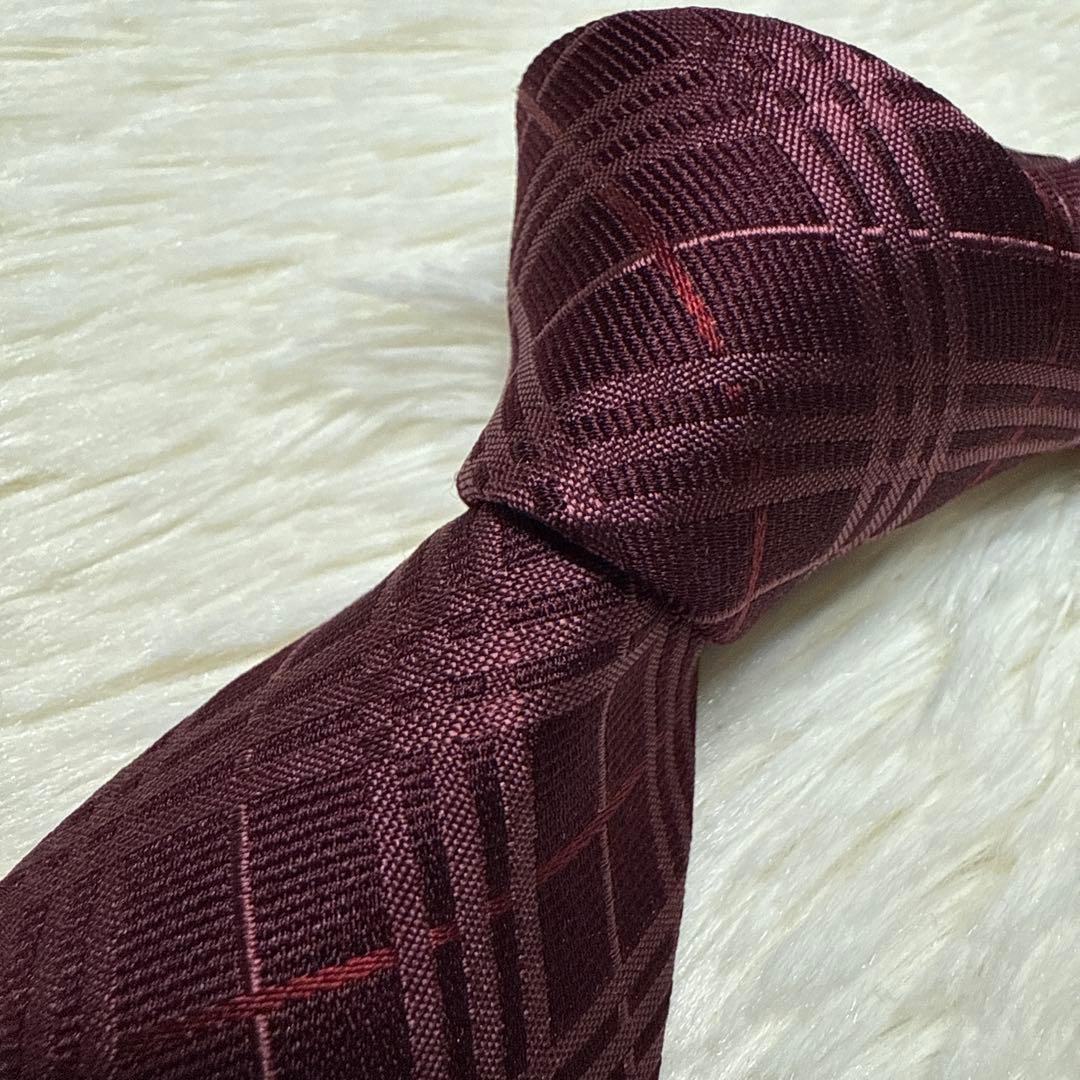 【未使用級】Burberry バーバリー　ネクタイ　高級シルク　ノバチェック
