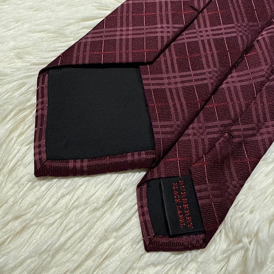 【未使用級】Burberry バーバリー　ネクタイ　高級シルク　ノバチェック