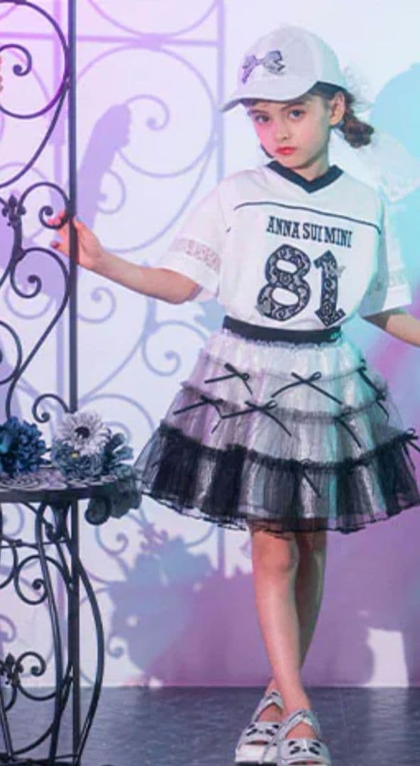 ANNA SUI リボン付きチュールスカート