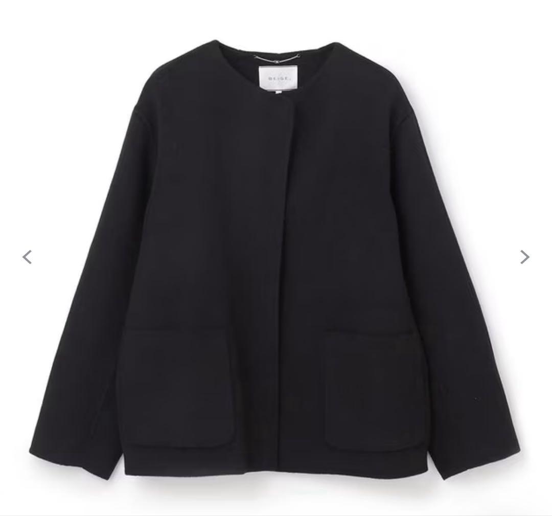 【新品】BEIGE, BUCI ショートコート　ブラック2