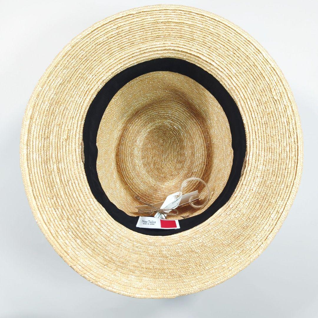 Nine Tailor グログランリボン ストローハット “Lanta Hat\"