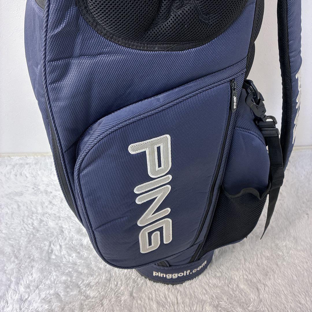 【希少品】 PING ピン キャディバッグ ゴルフ ゴルフバッグ7分割 大容量