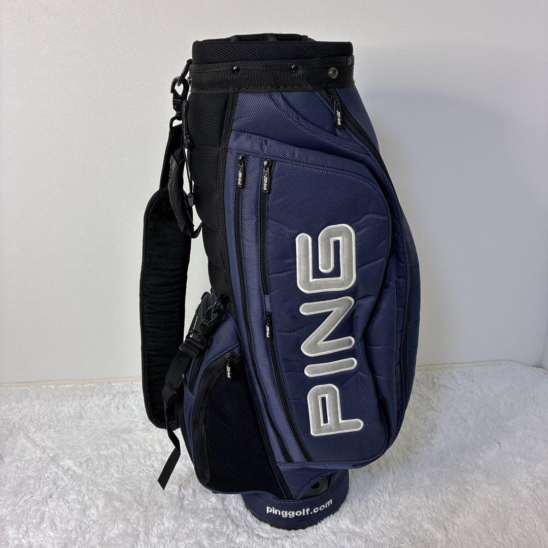 【希少品】 PING ピン キャディバッグ ゴルフ ゴルフバッグ7分割 大容量