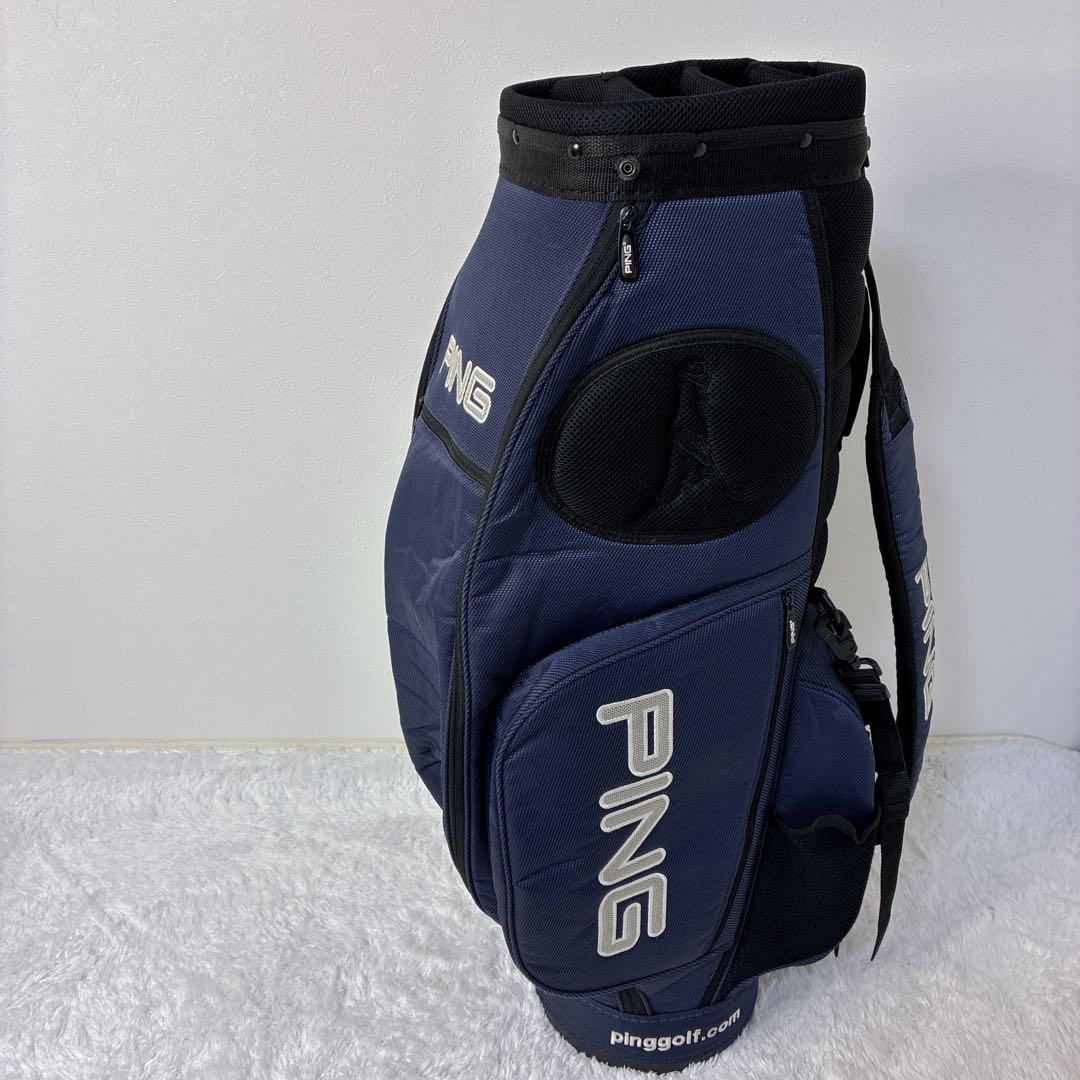 【希少品】 PING ピン キャディバッグ ゴルフ ゴルフバッグ7分割 大容量