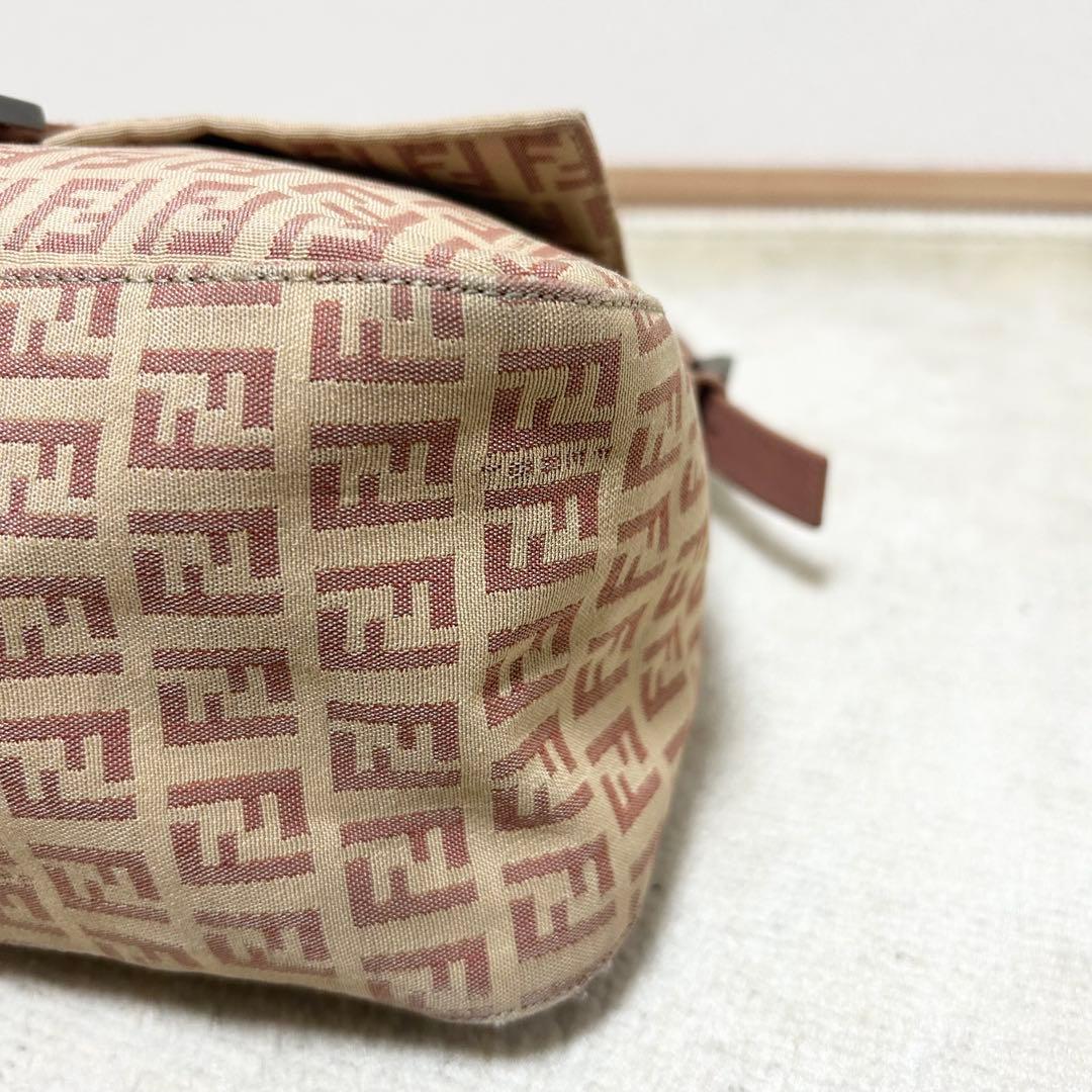 美品　フェンディ　マンマバケット　ワンショルダー　ショルダーバッグ　ズッカ柄