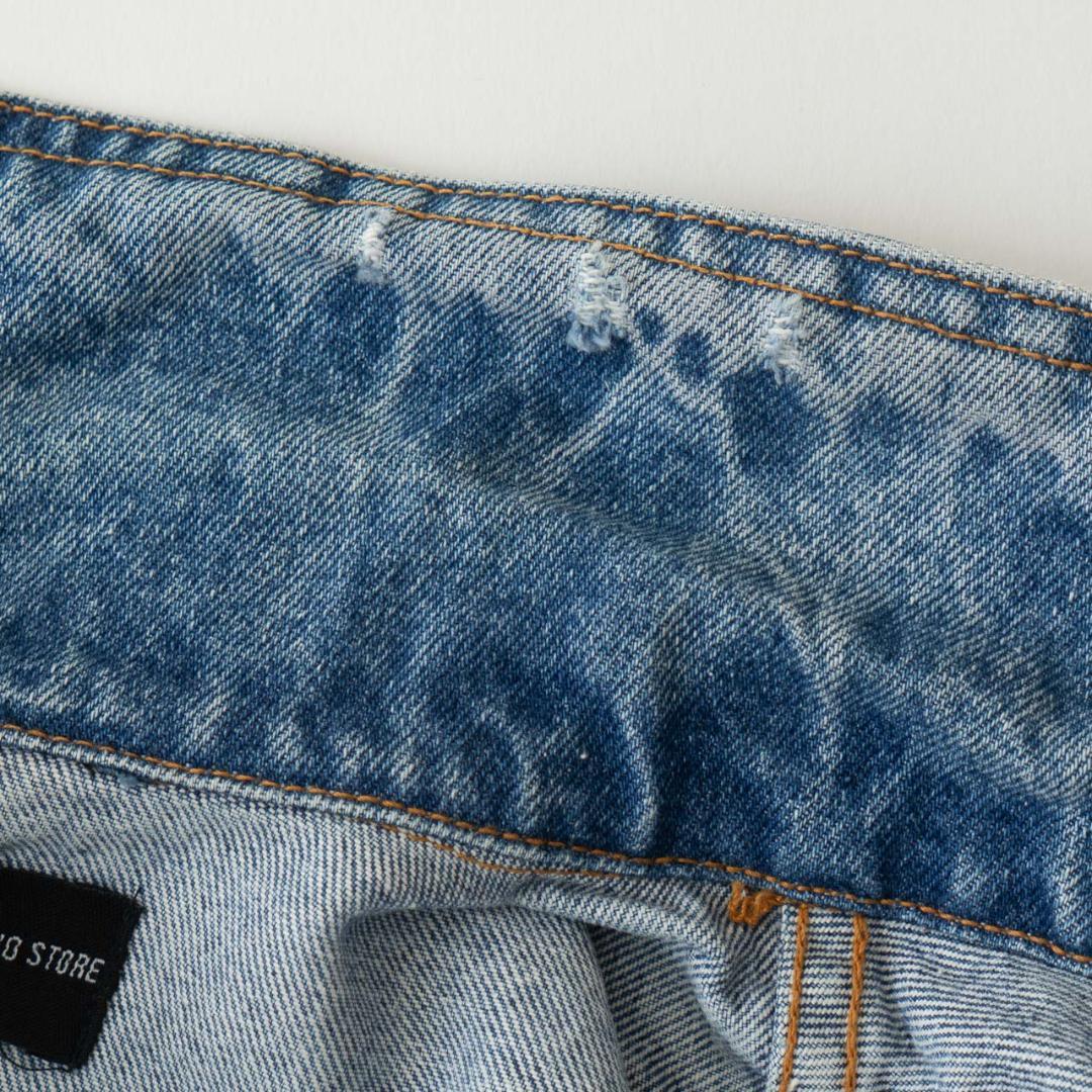 90s ルーニーチューンズ 刺繍デニムジャケット メンズ M相当