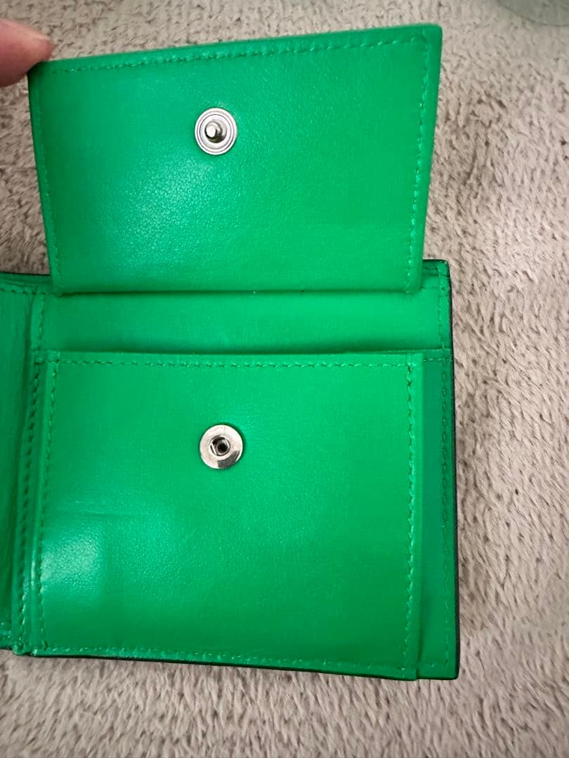 BOTTEGA VENETA 二つ折り財布 グリーン