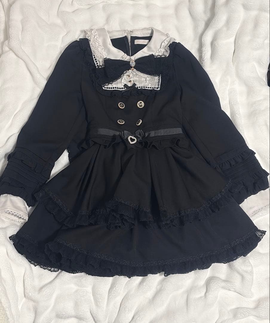 LIZLISA スピンドルヨークティアードワンピース