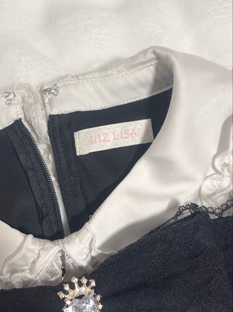 LIZLISA スピンドルヨークティアードワンピース