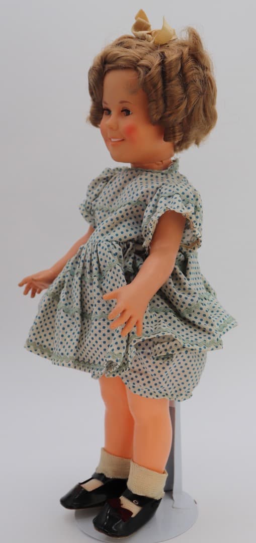ビンテージ、シャーリー・テンプル人形 ポルカドットのドレス IDEAL
