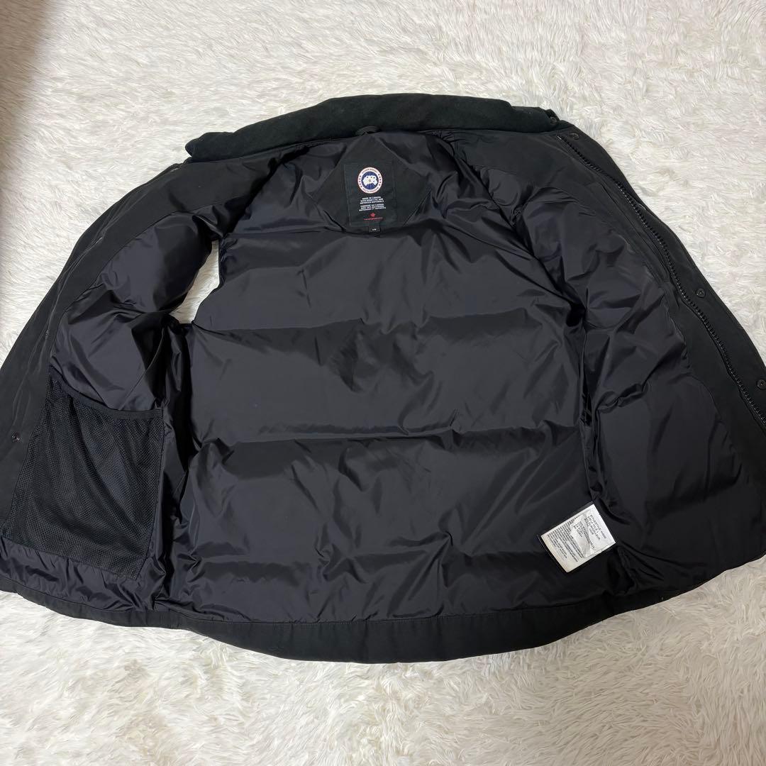 カナダグース ダウンベスト L ブラック 4154M ホログラム ワッペン