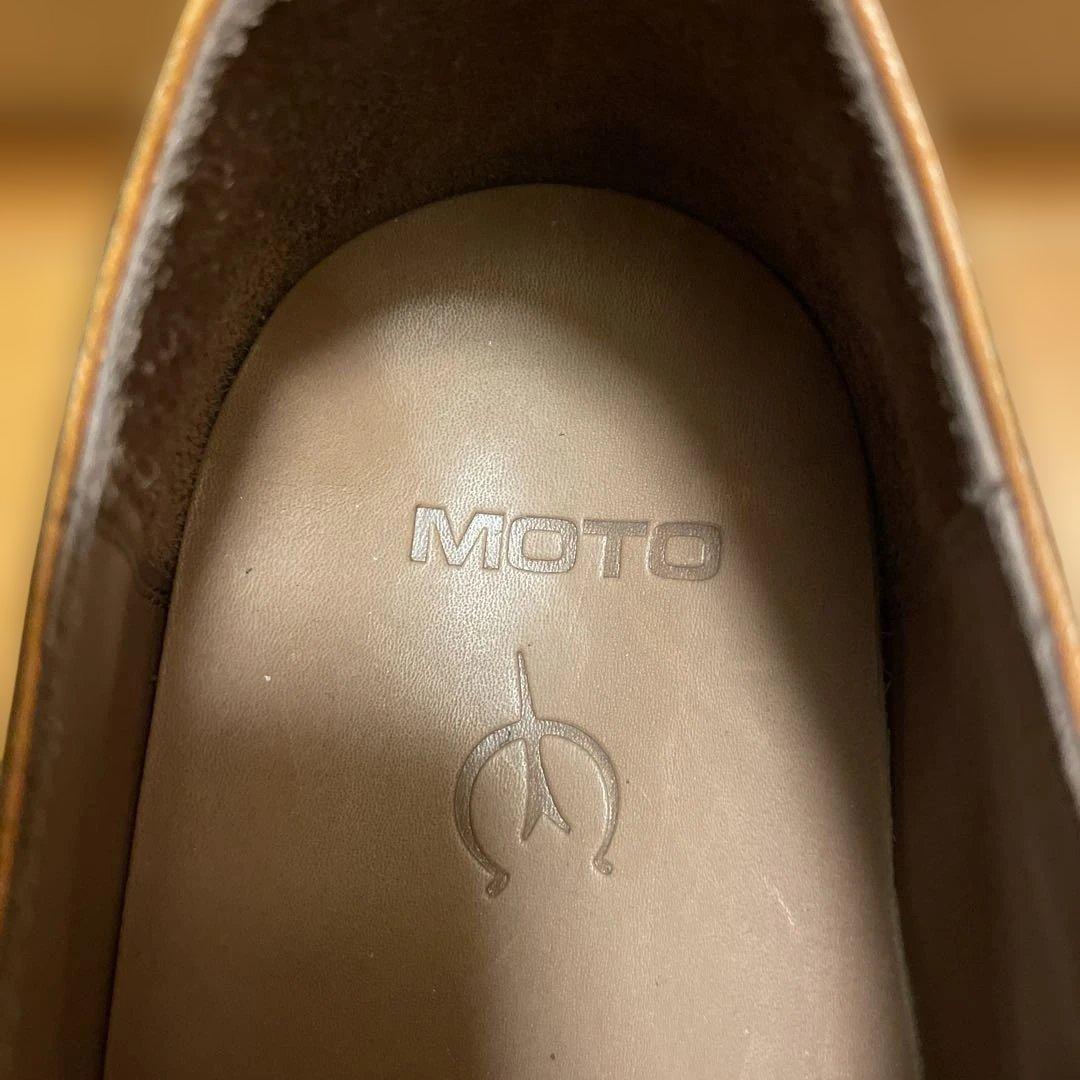 送料込み 新品 MOTO レザーシューズ プレーントゥ ブラウン サイズ2