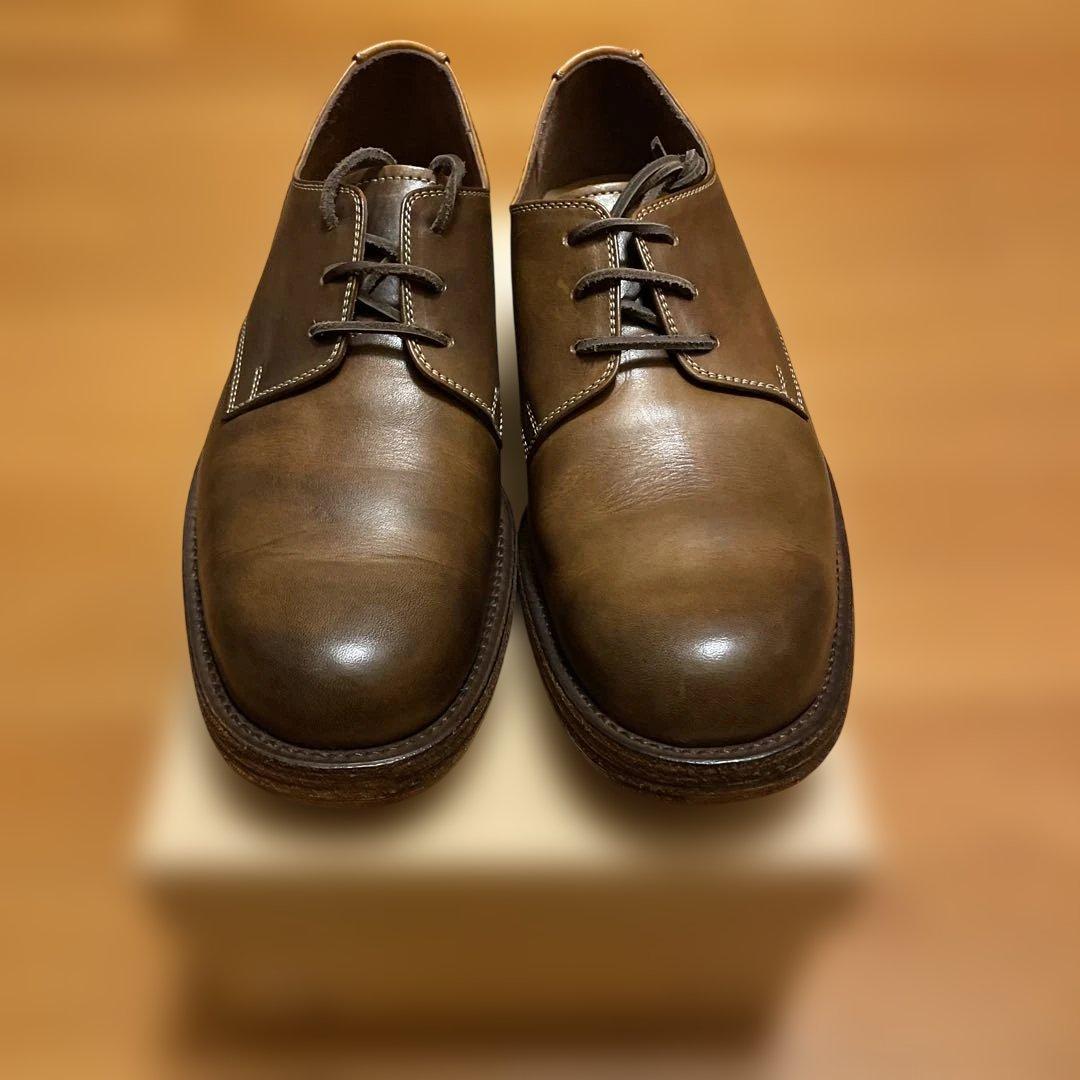 送料込み 新品 MOTO レザーシューズ プレーントゥ ブラウン サイズ2