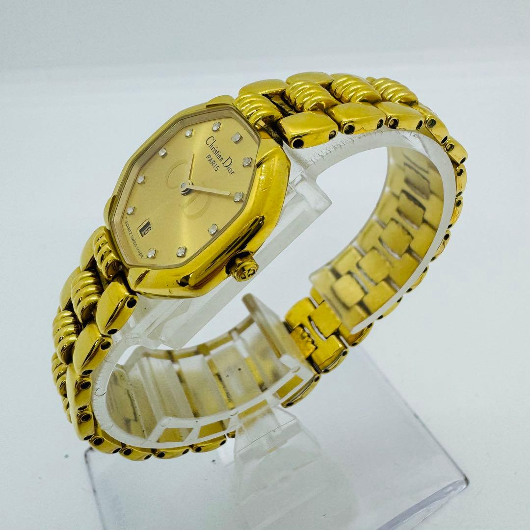 ✨Dior✨ディオール✨CD✨デイト✨ゴールド✨クォーツ文字盤✨腕時計✨
