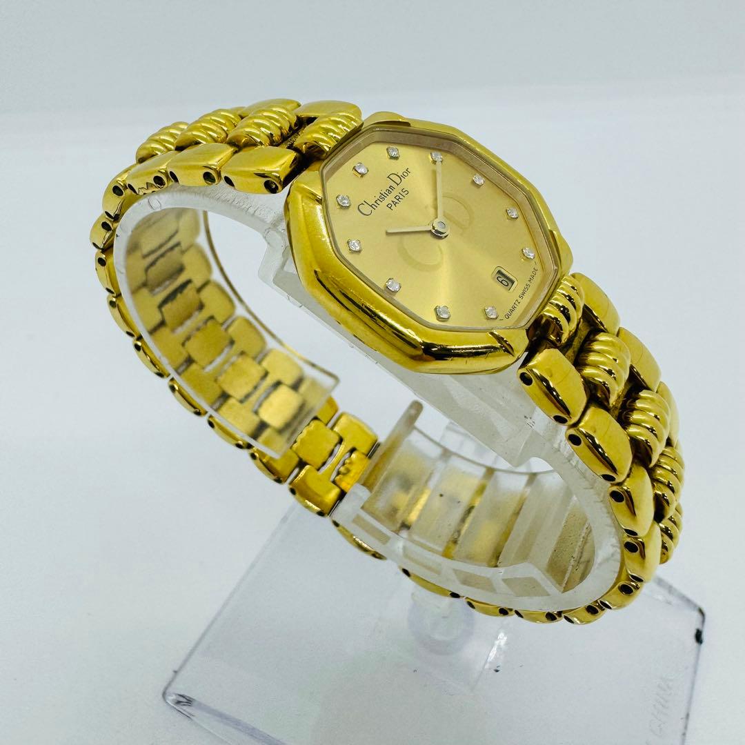 ✨Dior✨ディオール✨CD✨デイト✨ゴールド✨クォーツ文字盤✨腕時計✨