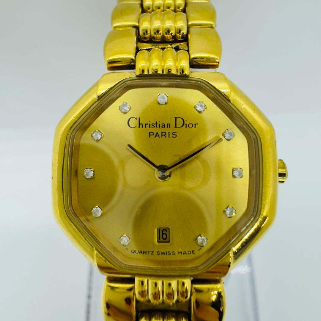 ✨Dior✨ディオール✨CD✨デイト✨ゴールド✨クォーツ文字盤✨腕時計✨