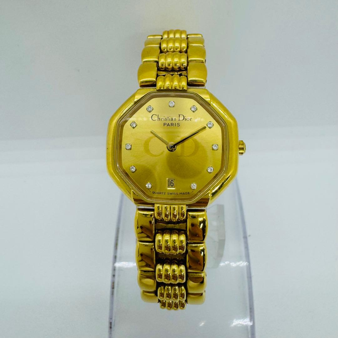 ✨Dior✨ディオール✨CD✨デイト✨ゴールド✨クォーツ文字盤✨腕時計✨